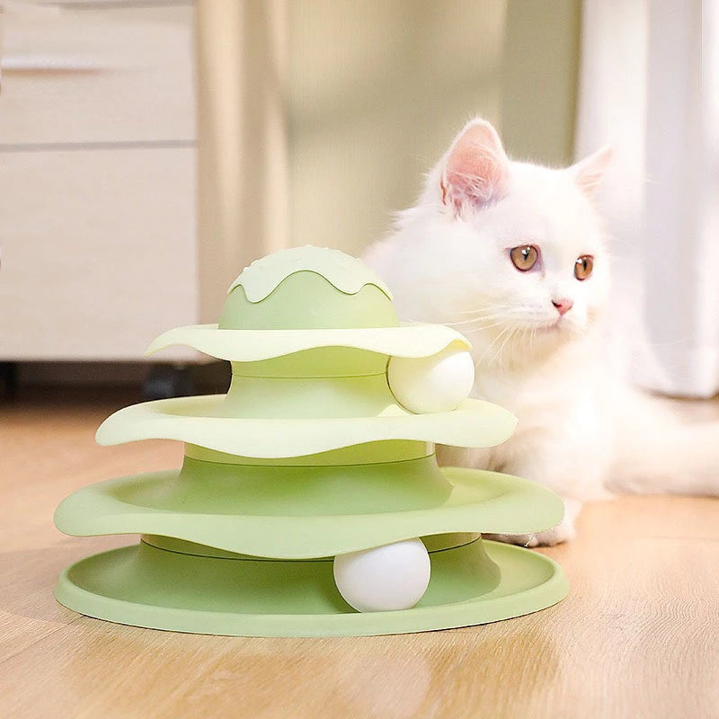Ball Spinning Cat Toy Rotating Slide Cat