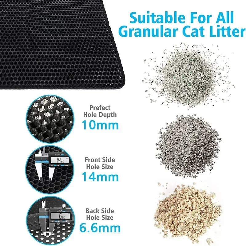 Cat Litter Mat EVA Waterproof Cat Toilet Rug