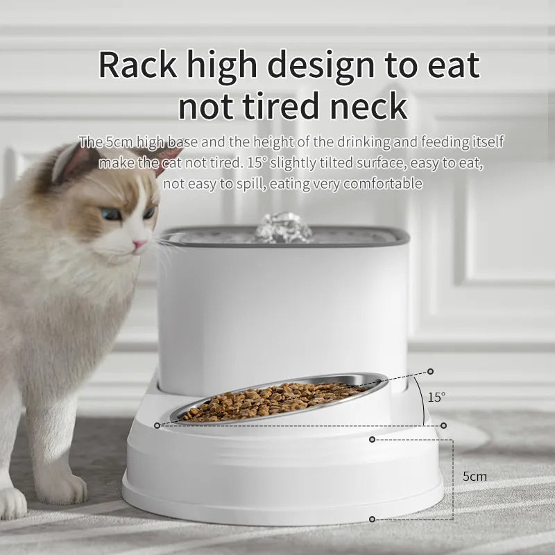 Cat 2 in 1 Automatic Water Fountain