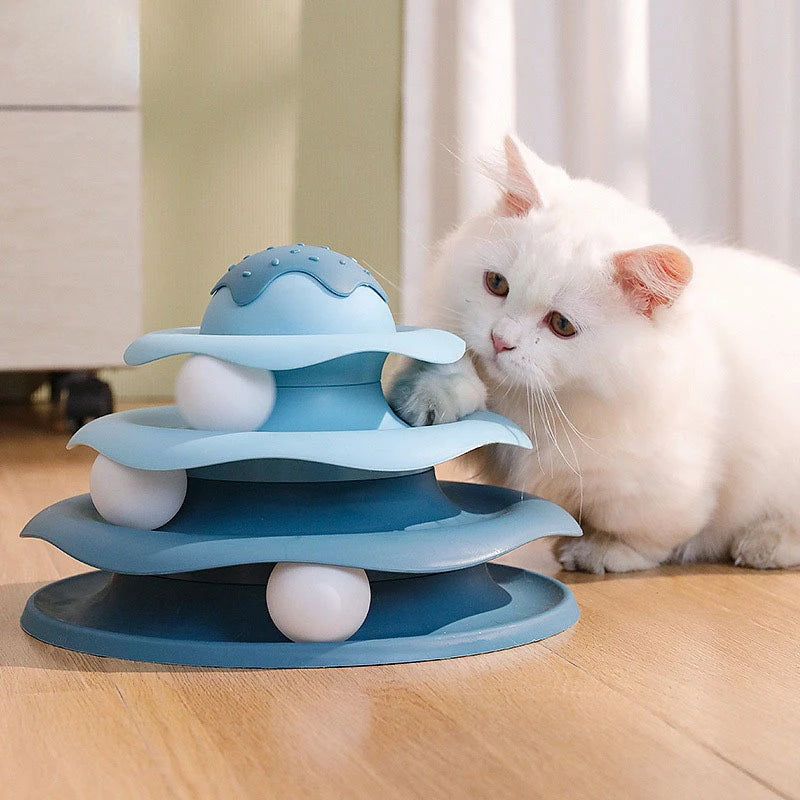 Ball Spinning Cat Toy Rotating Slide Cat