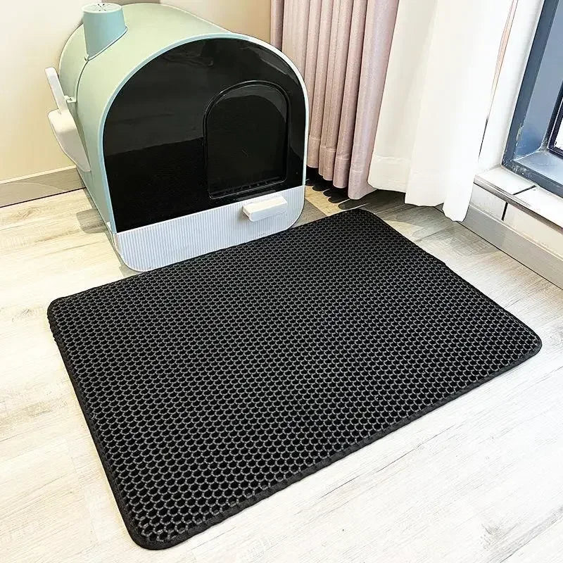 Cat Litter Mat EVA Waterproof Cat Toilet Rug