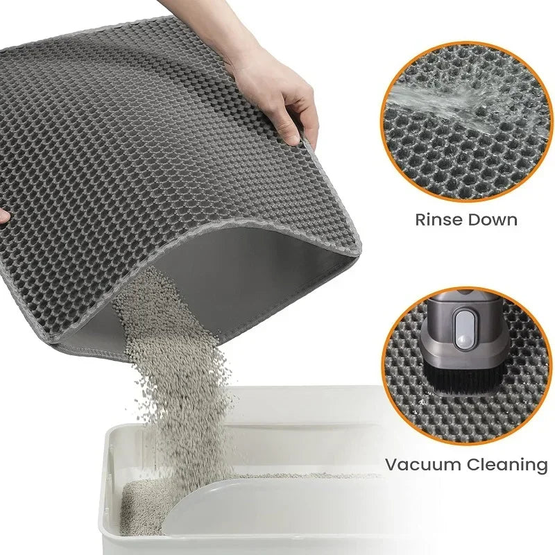 Cat Litter Mat EVA Waterproof Cat Toilet Rug