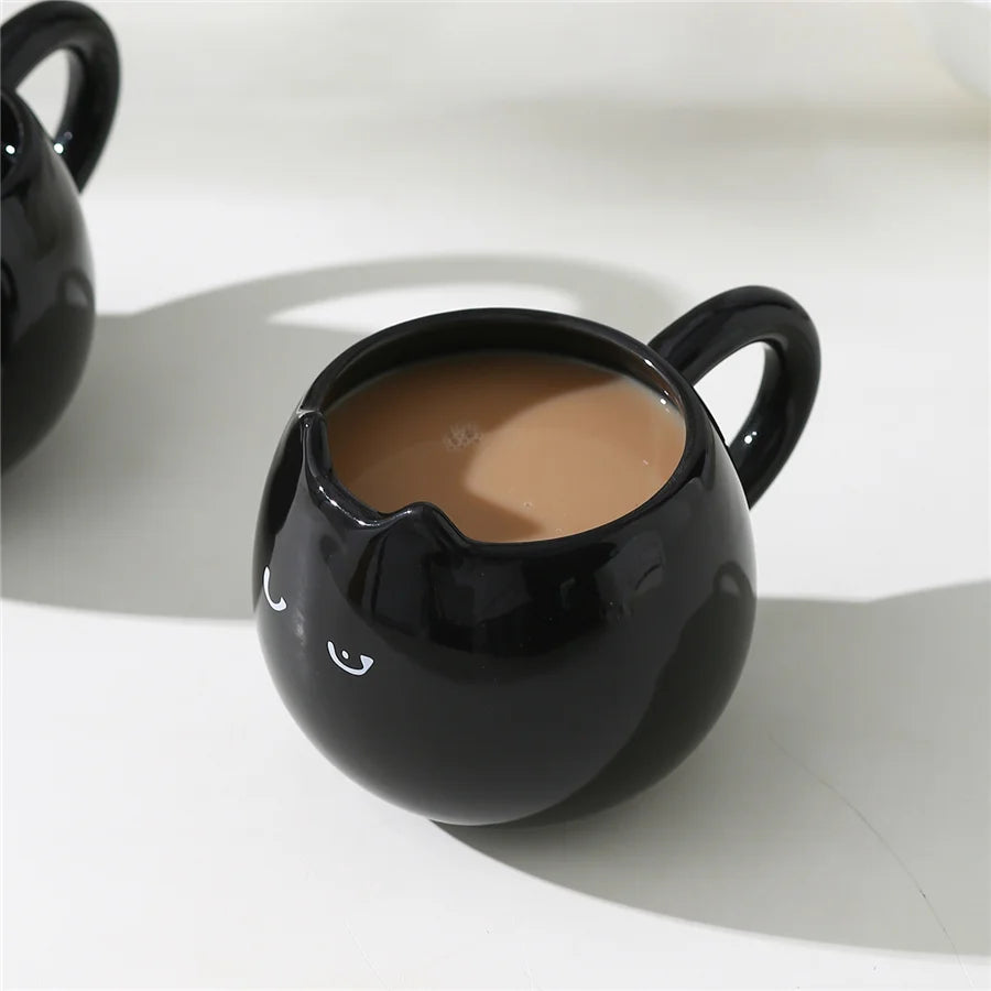 1PC cat shaped ceramic cup