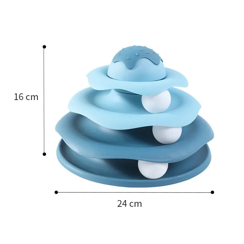 Ball Spinning Cat Toy Rotating Slide Cat