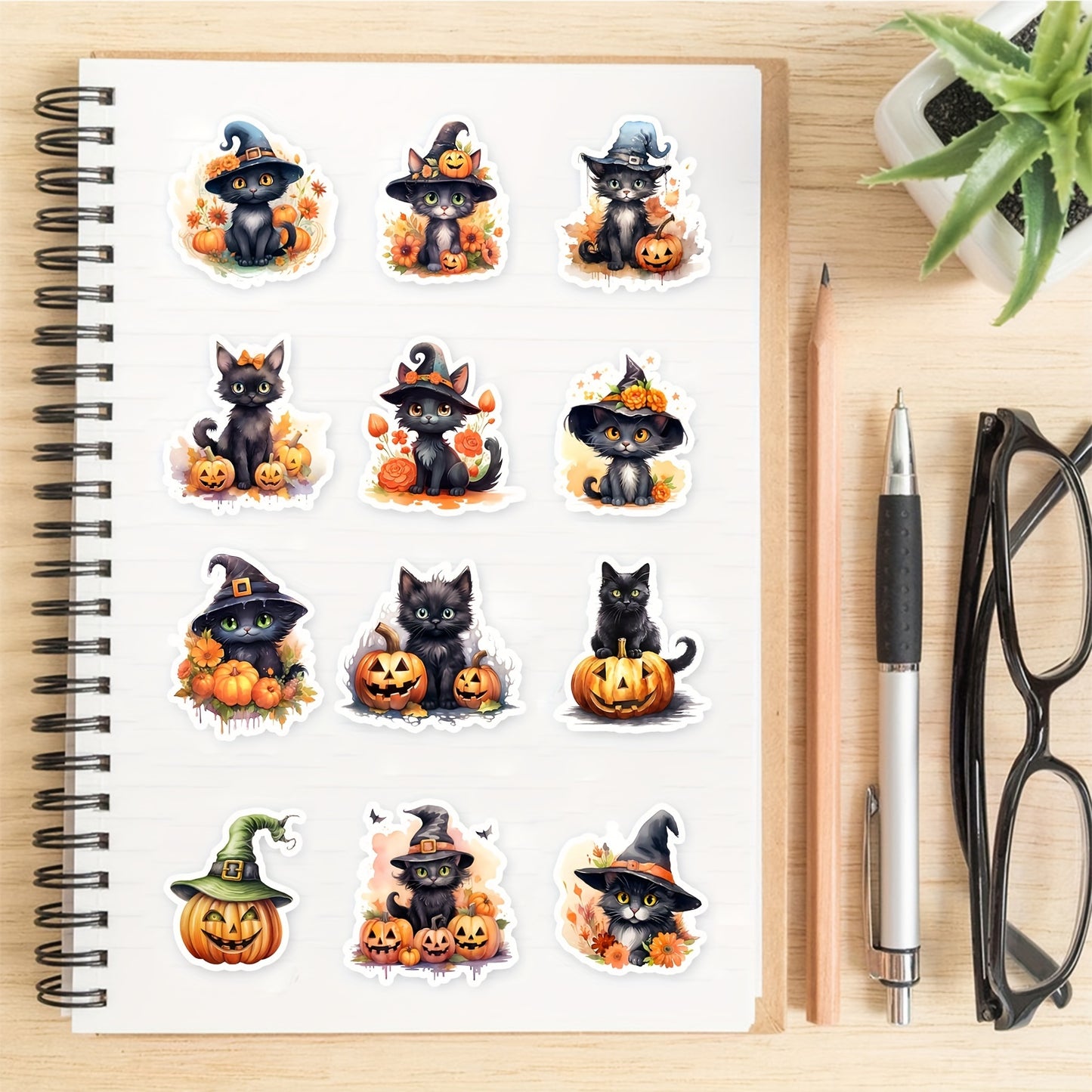 50 Pcs Halloween Stickers