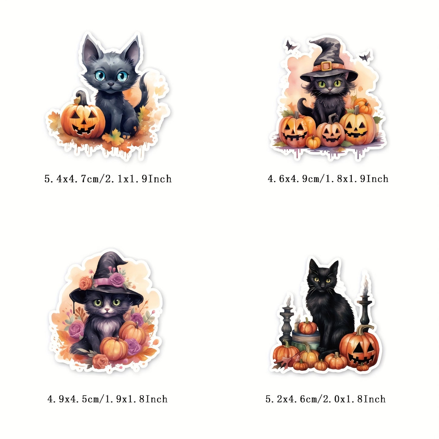 50 Pcs Halloween Stickers