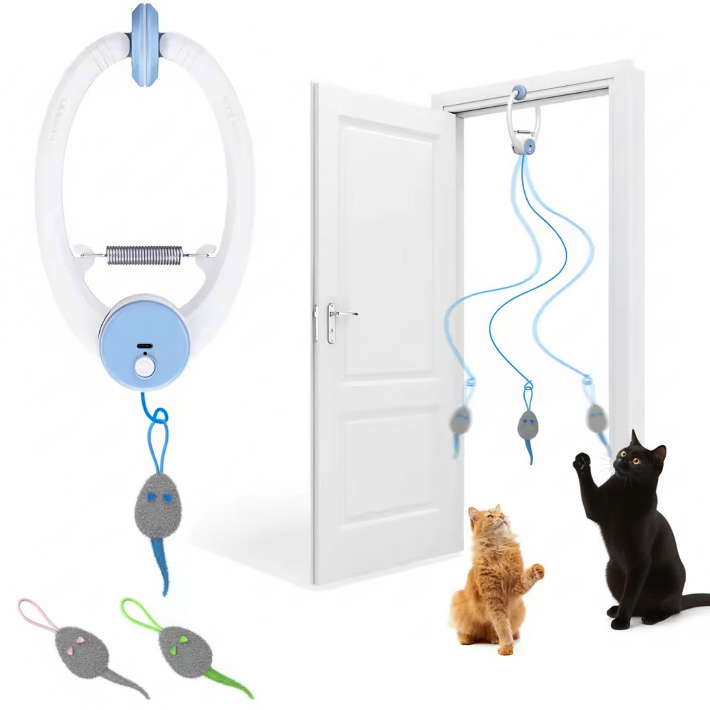 Auto-Rebound Hanging Cat Toy