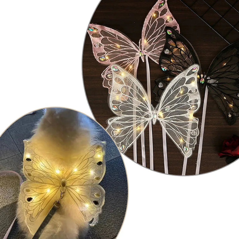 Cat Wings Glowing Butterfly
