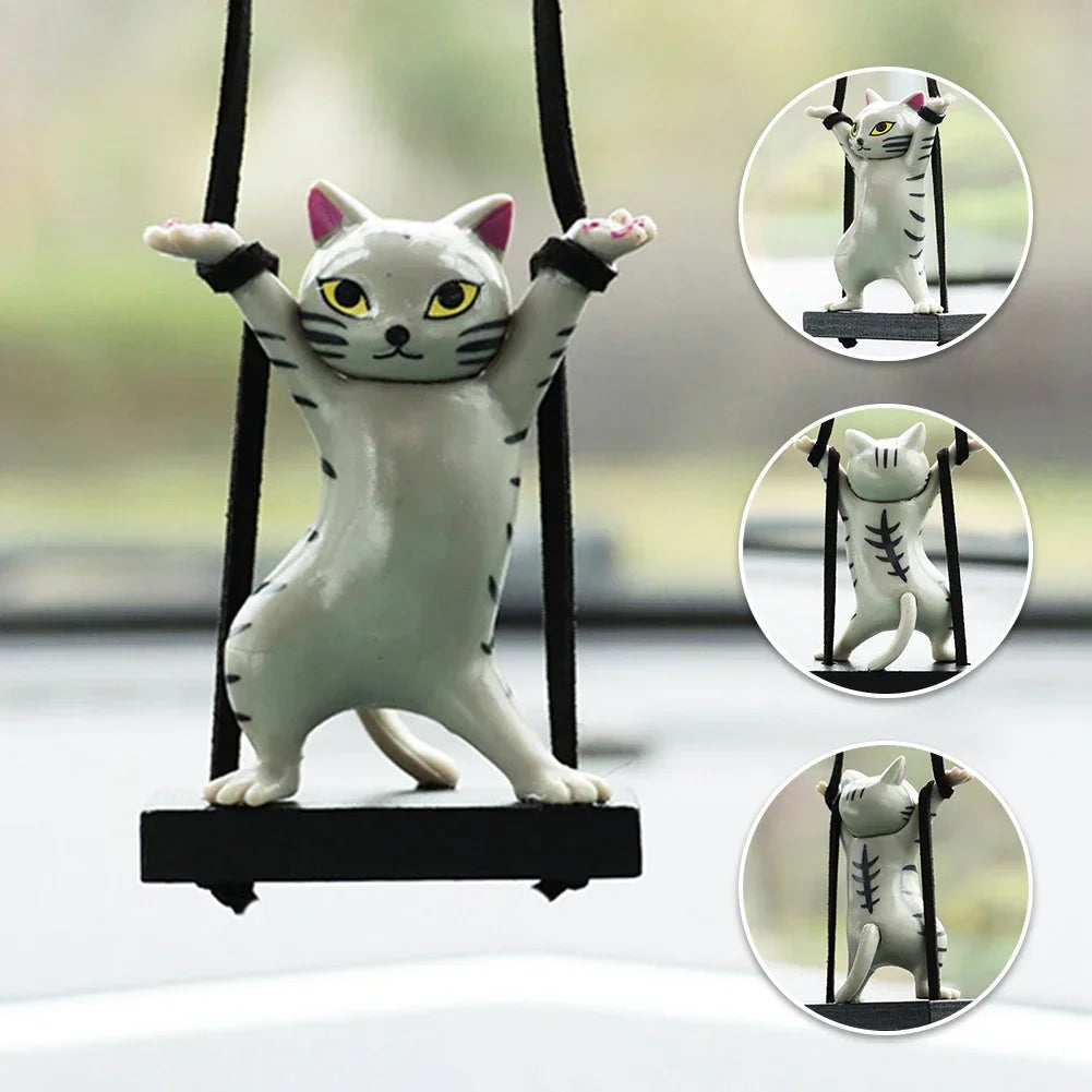 Cute Black Cat Car Pendant