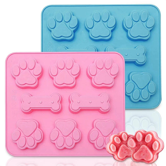 Silicone Paw & Bone Ice Mold for Pet Treats