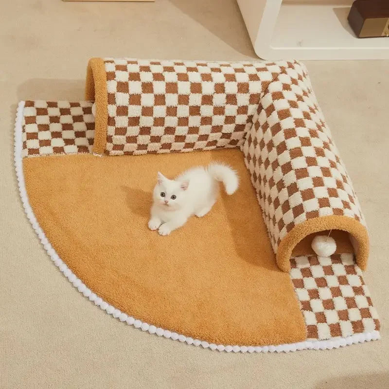 Tunnel Carpet Cat Bed