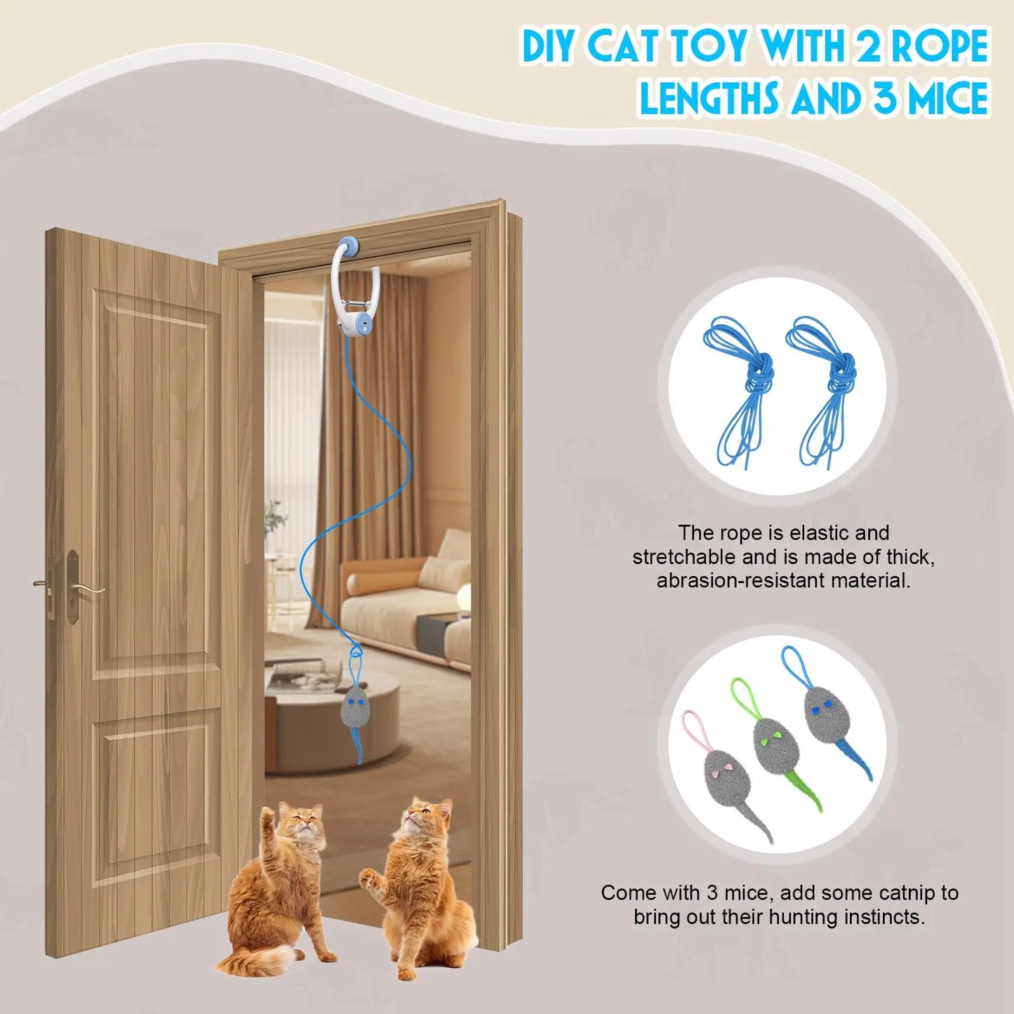 Auto-Rebound Hanging Cat Toy