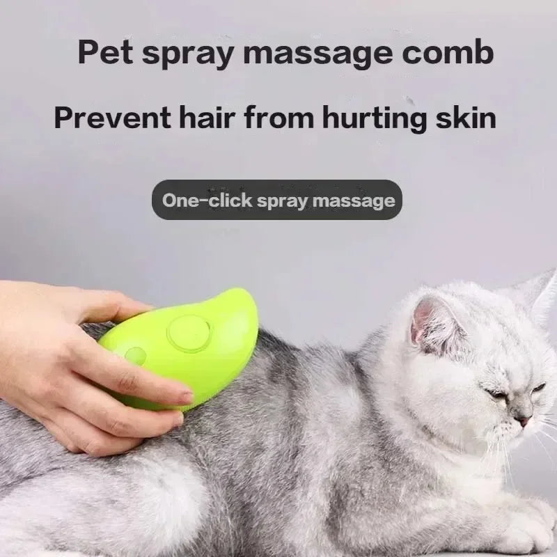 Cat Steam Brush Pet Triple Beauty