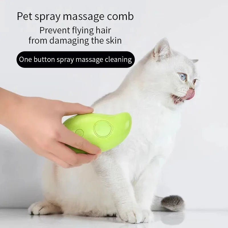 Cat Steam Brush Pet Triple Beauty