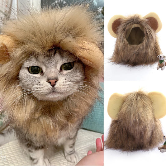 Lion Mane Cat Costume with Ears 🦁