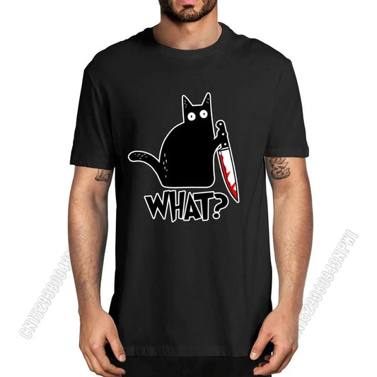 Cat What T Shirt lovers black cats