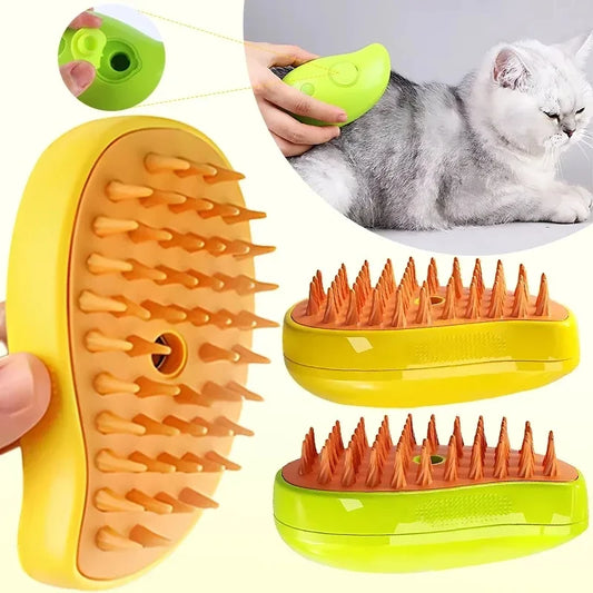 Cat Steam Brush Pet Triple Beauty