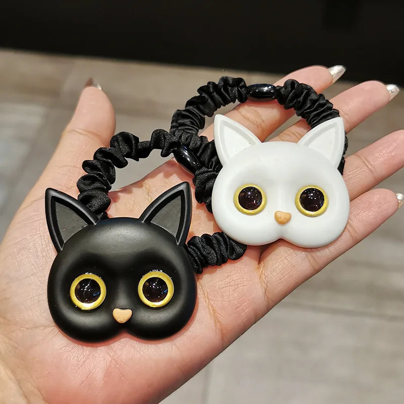 Rubber Bands Elastic for women in love black cats